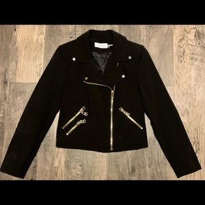 CALVIN KLEIN black Moto Jacket